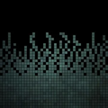 Abstract square pixel mosaic background Stock Illustration