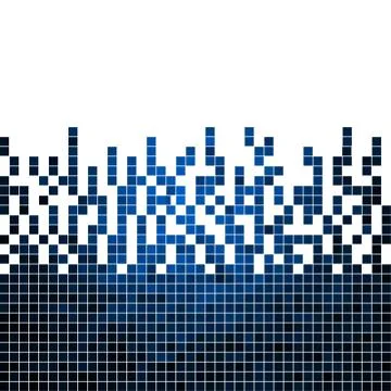 Abstract square pixel mosaic background Stock Illustration