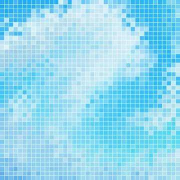 Abstract square pixel mosaic background Stock Illustration