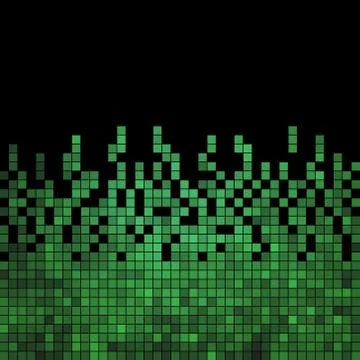 Abstract square pixel mosaic background Stock Illustration