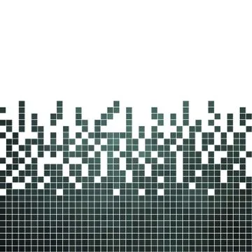 Abstract square pixel mosaic background Stock Illustration