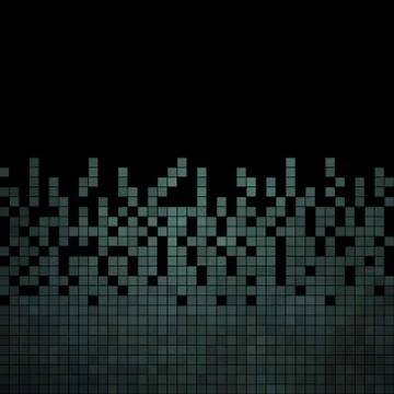Abstract square pixel mosaic background Stock Illustration