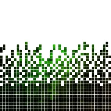 Abstract square pixel mosaic background Stock Illustration