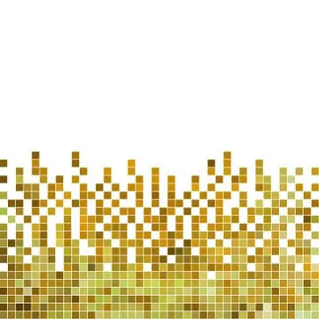 Abstract square pixel mosaic background Stock Illustration