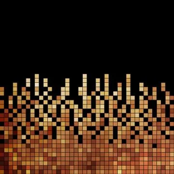 Abstract square pixel mosaic background Stock Illustration