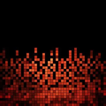 Abstract square pixel mosaic background Stock Illustration