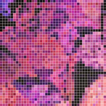 Abstract square pixel mosaic background Stock Illustration