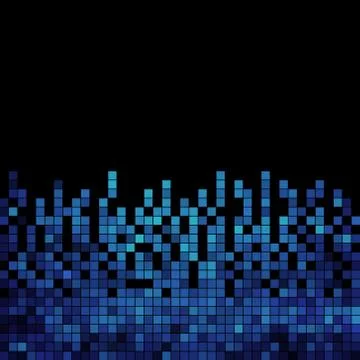 Abstract square pixel mosaic background Stock Illustration