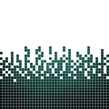 Abstract square pixel mosaic background Stock Illustration