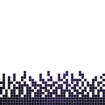 Abstract square pixel mosaic background Stock Illustration