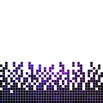 Abstract square pixel mosaic background Stock Illustration