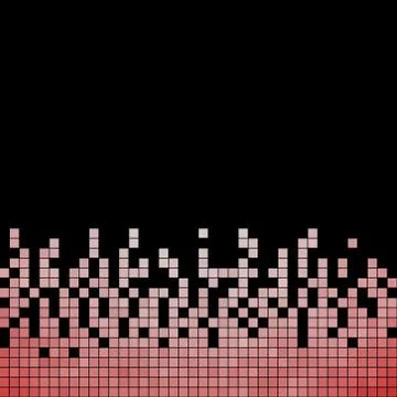 Abstract square pixel mosaic background Stock Illustration