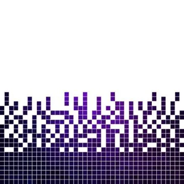 Abstract square pixel mosaic background Stock Illustration