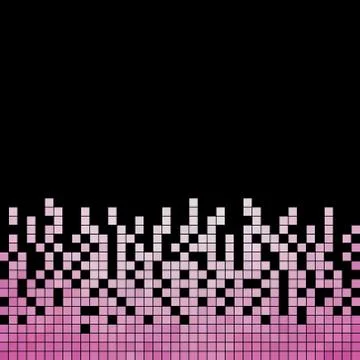 Abstract square pixel mosaic background Stock Illustration