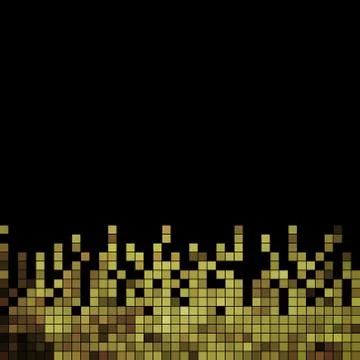 Abstract square pixel mosaic background Stock Illustration