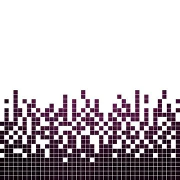 Abstract square pixel mosaic background Stock Illustration