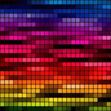 Abstract square pixel mosaic background. abstract geometric mosaic background Stock Illustration