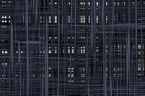 Abstract square plexus Stock Illustration