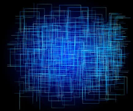 Abstract square plexus - - vector illustration Stock Illustration