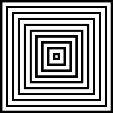 Abstract of square pyramid black and white background. Stock-Illustration