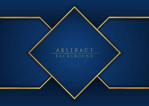 Abstract square shape background gold metallic luxury design with space for t Stock Illustration