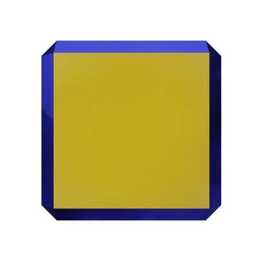 Abstract Square Shape. Isolated on white background. 3D rendering Stock Illustration