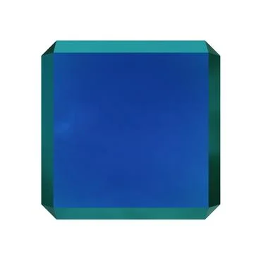 Abstract Square Shape. Isolated on white background. 3D rendering Stock Illustration