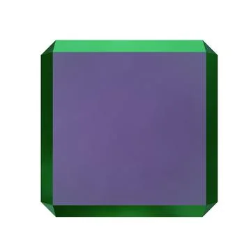 Abstract Square Shape. Isolated on white background. 3D rendering Stock Illustration