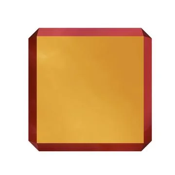 Abstract Square Shape. Isolated on white background. 3D rendering Stock Illustration