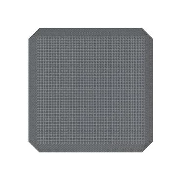 Abstract Square Shape. Isolated on white background. 3D rendering Stock Illustration