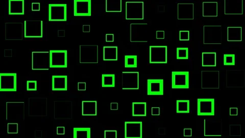 Abstract Square Shape Outline Pattern Motion Graphic Green Screen Stock Footage 310413918