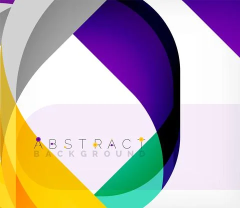 Abstract square shape with overlapping waves, minimal geometric background 스톡 일러스트