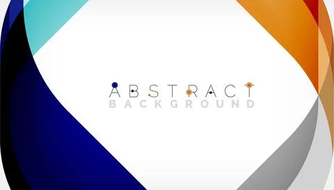 Abstract square shape with overlapping waves, minimal geometric background 스톡 일러스트