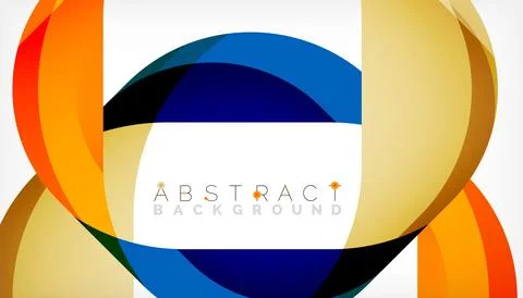 Abstract square shape with overlapping waves, minimal geometric background 스톡 일러스트