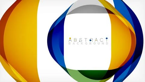 Abstract square shape with overlapping waves, minimal geometric background イラスト素材