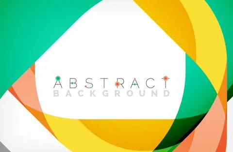 Abstract square shape with overlapping waves, minimal geometric background イラスト素材
