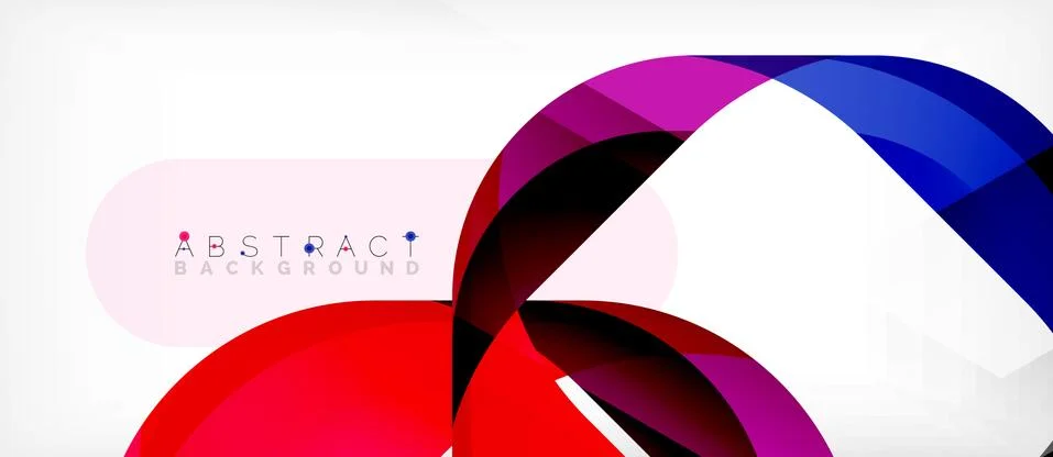 Abstract square shape with overlapping waves, minimal geometric background イラスト素材