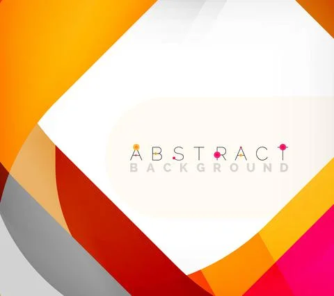 Abstract square shape with overlapping waves, minimal geometric background イラスト素材