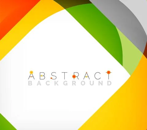 Abstract square shape with overlapping waves, minimal geometric background 스톡 일러스트
