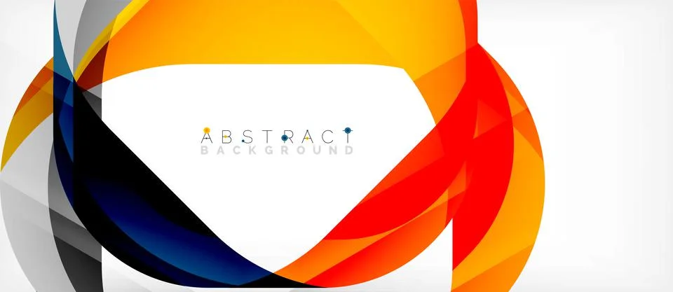Abstract square shape with overlapping waves, minimal geometric background 스톡 일러스트
