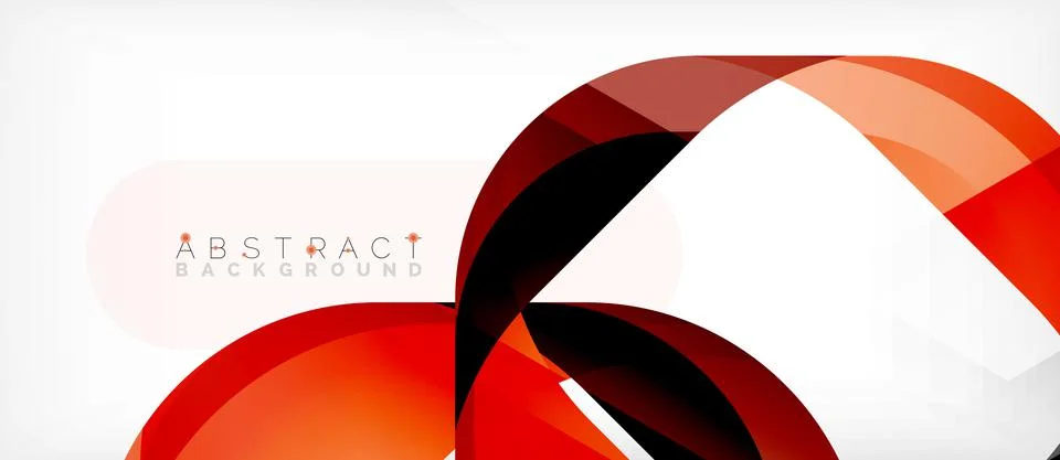 Abstract square shape with overlapping waves, minimal geometric background Illustrazione stock