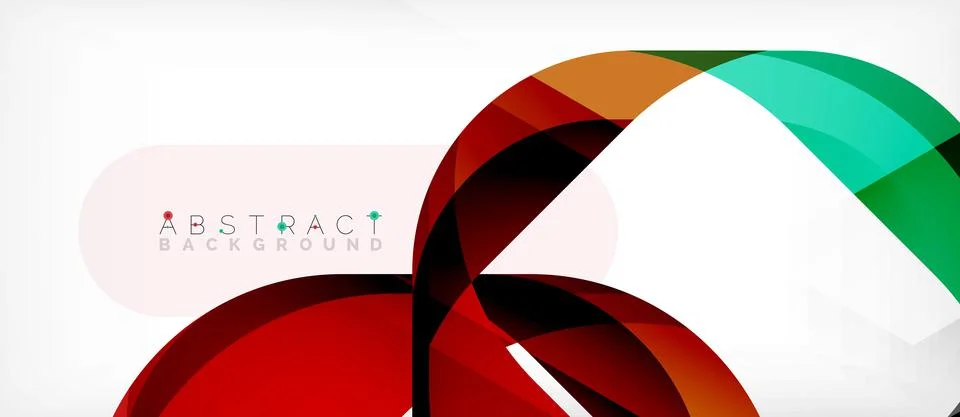 Abstract square shape with overlapping waves, minimal geometric background Stock Illustration