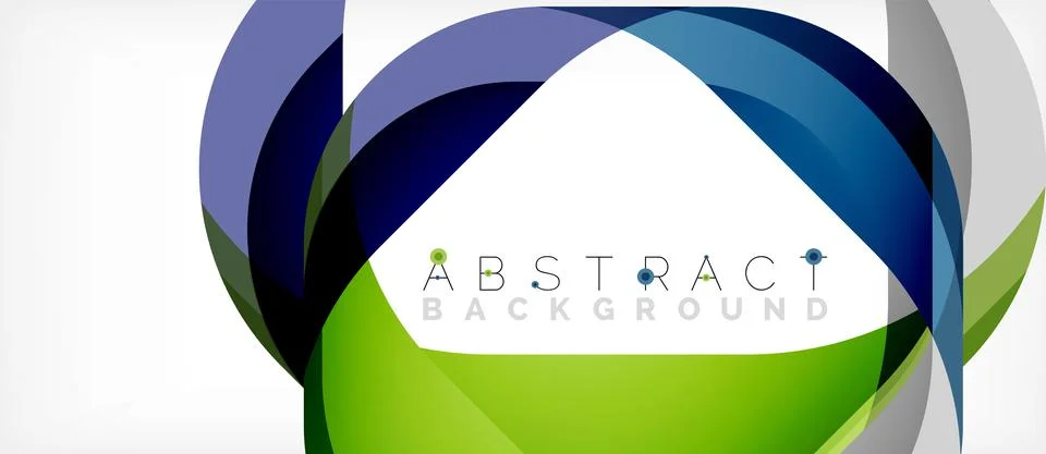 Abstract square shape with overlapping waves, minimal geometric background Stock Illustration