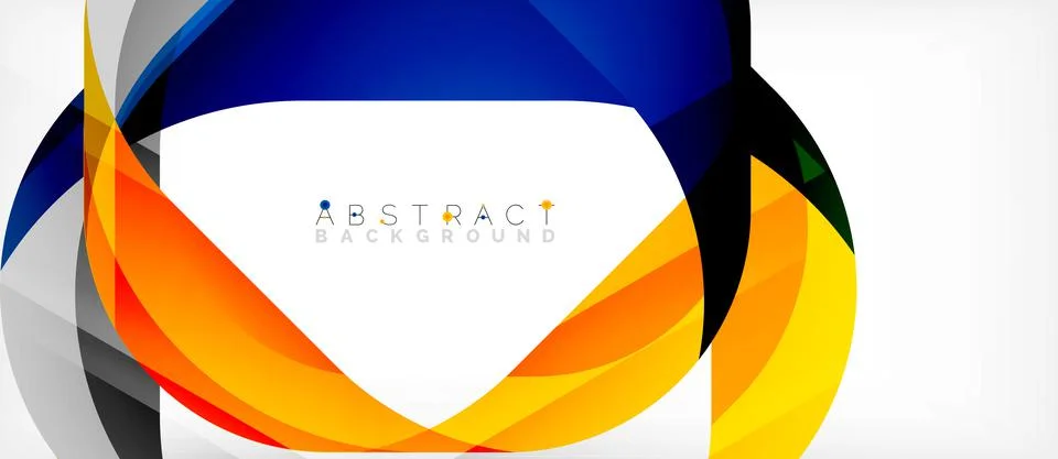 Abstract square shape with overlapping waves, minimal geometric background 스톡 일러스트