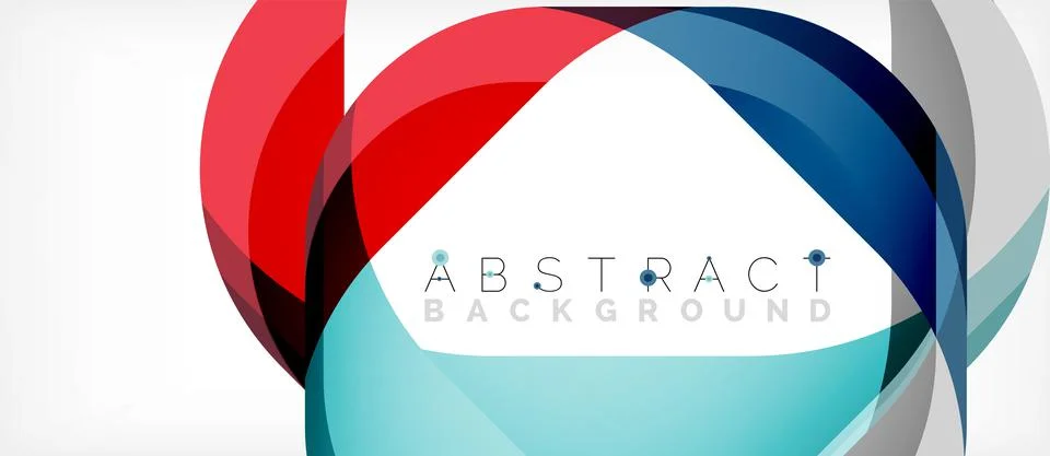 Abstract square shape with overlapping waves, minimal geometric background Stock Illustration