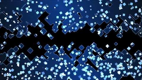 Abstract Square Shapes Background Animation - Loop Blue Stock Footage 71708254