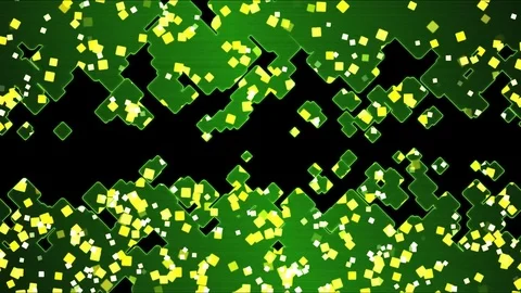 Abstract Square Shapes Background Animation - Loop Green Stock Footage 71709749