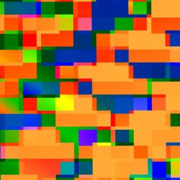 Abstract square shapes background. Lines art. Brick space. Modern style. Set. Stock Illustration