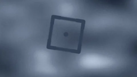 Abstract Square Symbol in Soft Blue Hues with Subtle Motion Stock Footage 328299010