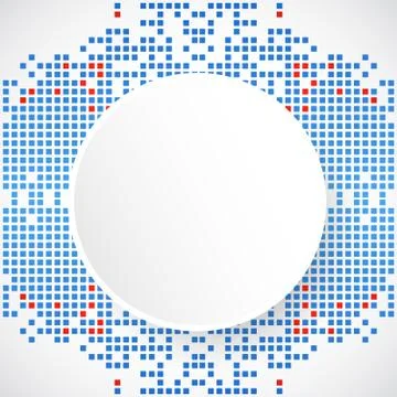 Abstract square technology background. Illustrazione stock